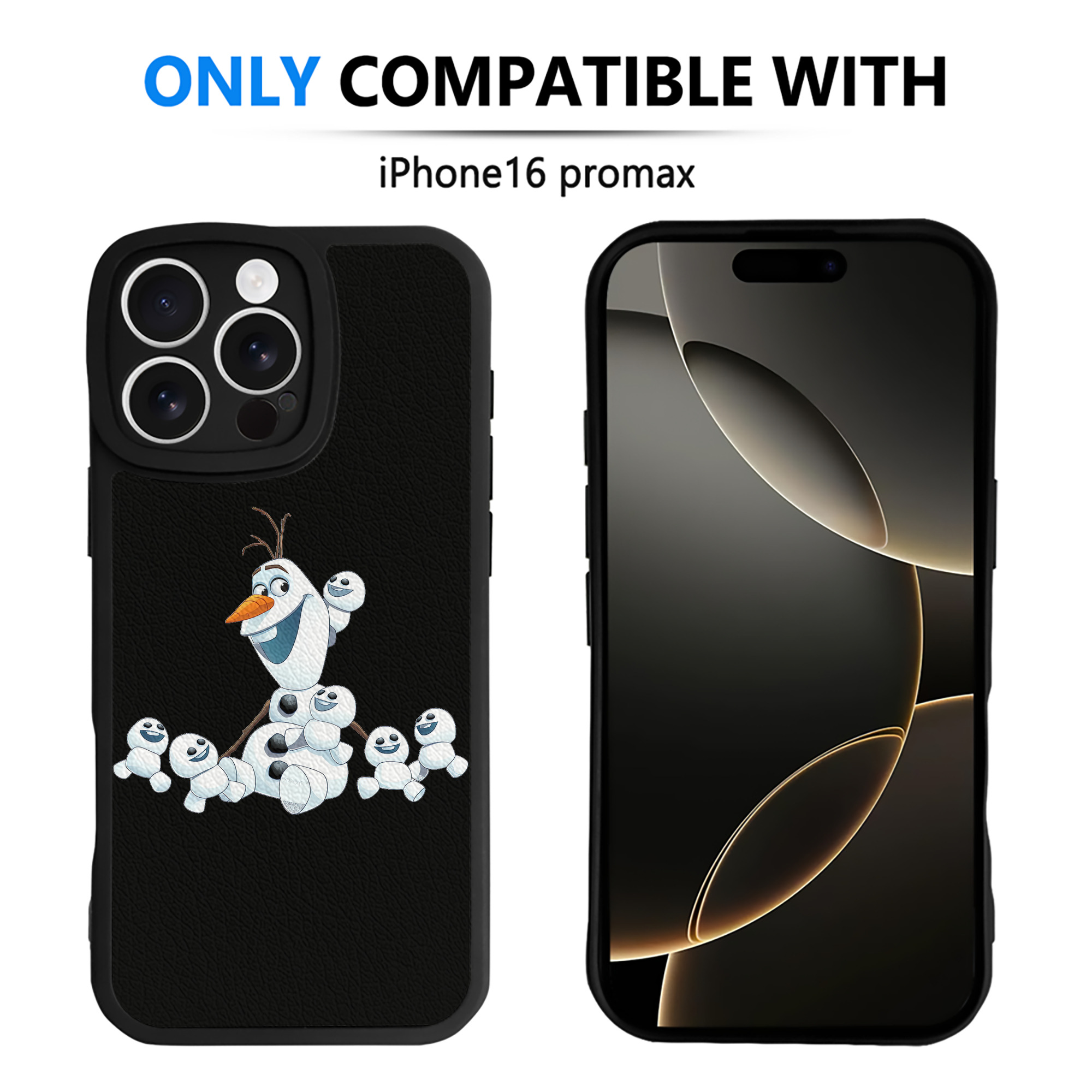 （画像用） アナと雪の女王 アンナ エルサ Frozen Anna Elsa 【iPhone 16シリーズ対応】シリコンスマホケース（レザー調） 材質：シリコン